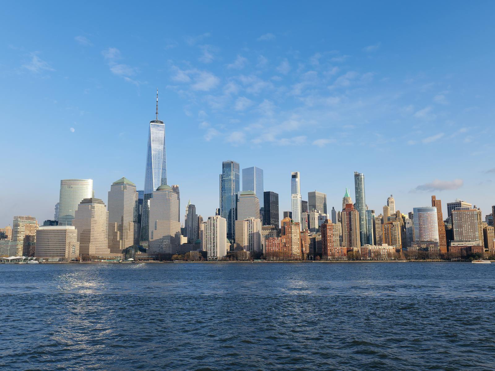 Lower Manhattan skyline from across the water